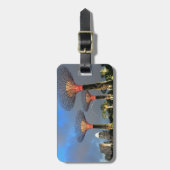 Tuinen van de Bay Singapore Supertree Grove Bagagelabel (Voorkant verticaal)