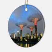 Tuinen van de Bay Singapore Supertree Grove Keramisch Ornament (Links)