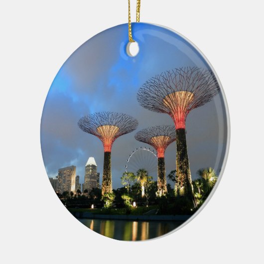 Tuinen van de Bay Singapore Supertree Grove Keramisch Ornament (Links)