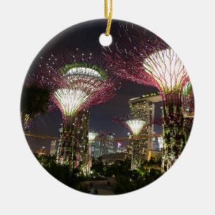 Tuinen van de Bay Singapore Supertree Grove Keramisch Ornament