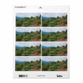 Tuinen van de Gods Mountains en Hills Etiket (Full Sheet)