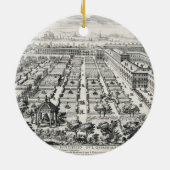 Tuinen van de Quirinale uit de "Li Giardini di Rom Keramisch Ornament (Achterkant)