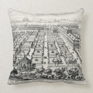 Tuinen van de Quirinale uit de "Li Giardini di Rom Kussen