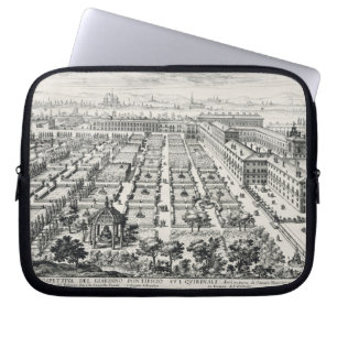 Tuinen van de Quirinale uit de "Li Giardini di Rom Laptop Sleeve