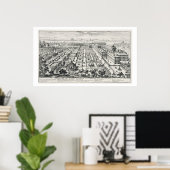 Tuinen van de Quirinale uit de "Li Giardini di Rom Poster (Thuiskantoor)