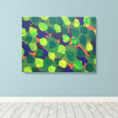 Tuinen van Greenery Abstract Art Print (Insitu (Houten vloer))