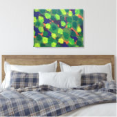Tuinen van Greenery Abstract Art Print (Insitu (Slaapkamer))