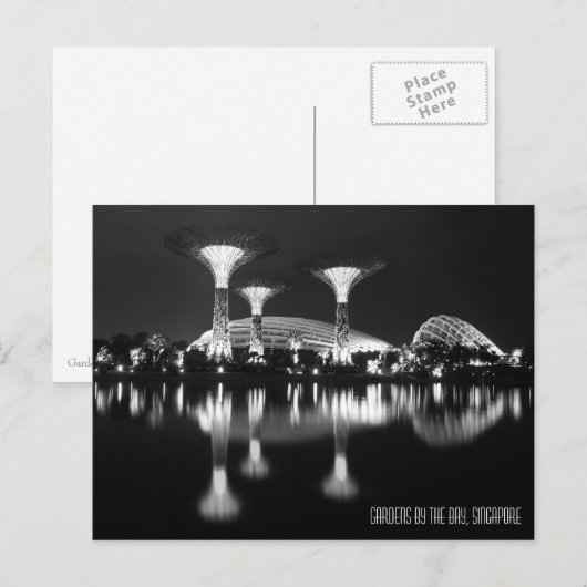 Tuinen van het Briefkaart van de baai (Voorkant / Achterkant)