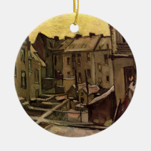 Tuinen van Oude Huizen door Vincent van Gogh Keramisch Ornament