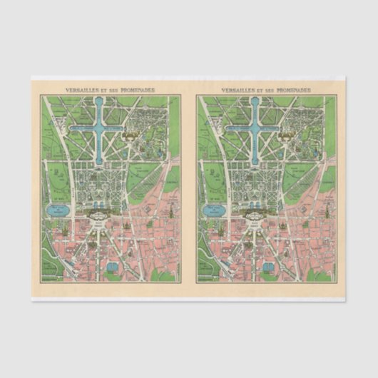 Tuinen van Versailles, herstelde ontkoppeling Tissuepapier (Voorkant)