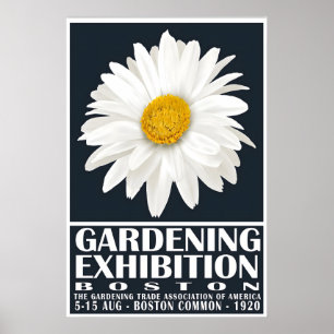 Tuinexpositieposter jaren 20 Bloemrijke Muur Poster