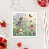 Tuinfee met vlinders servet (Insitu)