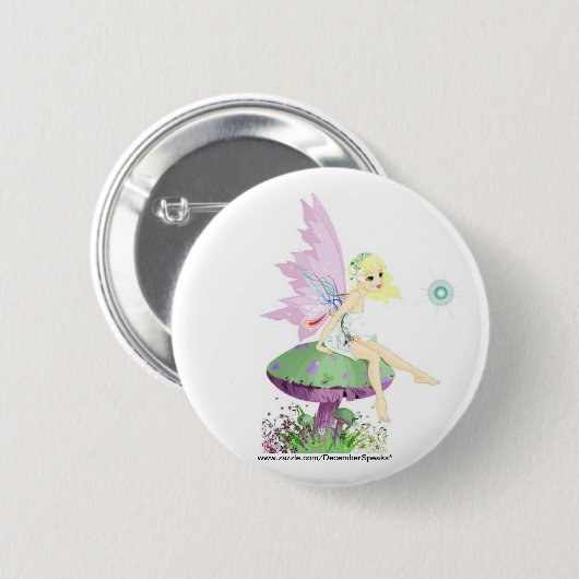 Tuinfee Ronde Button 5,7 Cm (Voorkant /achterkant)