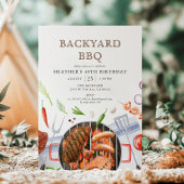 Tuinfeest BBQ Barbecue Verjaardagsfeest Kaart
