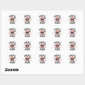 Tuinfeest BBQ Koning Sticker (Vel)