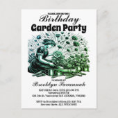 Tuinfeest Bloementuin Tuinfeest Uitnodiging (Voorkant)