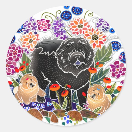 TUINFEEST CHOW - STICKERS (Voorkant)