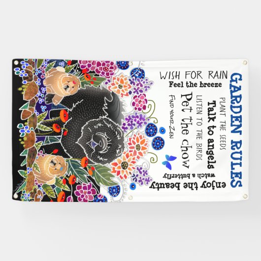 TUINFEEST chow tuinbanner 3'x5' Spandoek (Horizontaal)