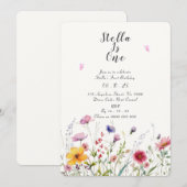 TUINFEEST EERSTE VERJAARDAG UITNODIGING (Voorkant / Achterkant)