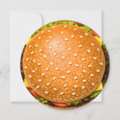 Tuinfeest Gegrilde Cheeseburger Kaart (Voorkant)