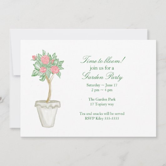 Tuinfeest Kaart (Voorkant)