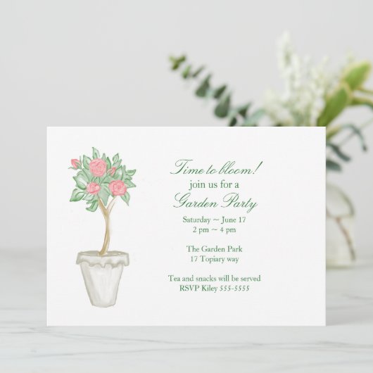 Tuinfeest Kaart (Staand voorkant)