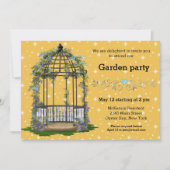 Tuinfeest * Kies uw achtergrondkleur Kaart (Voorkant)