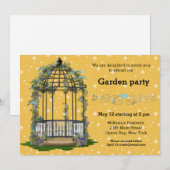 Tuinfeest * Kies uw achtergrondkleur Kaart (Voorkant / Achterkant)