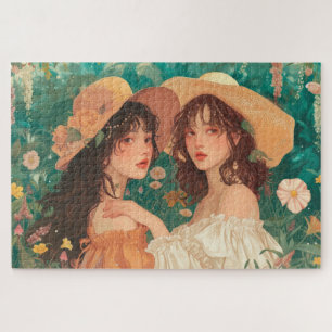 Tuinfeest Meisjes Legpuzzel