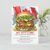 Tuinfeest met BBQ | Canada-dag Kaart (Staand voorkant)
