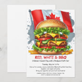 Tuinfeest met BBQ | Canada-dag Kaart (Voorkant / Achterkant)