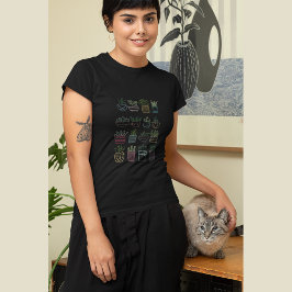 Tuinfeest met potten en bloemen t-shirt