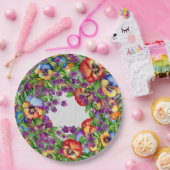 Tuinfeest Mooie Viooltjes Papieren Bordje (Feest)