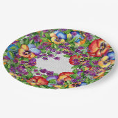 Tuinfeest Mooie Viooltjes Papieren Bordje (Gekanteld)