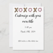 Tuinfeest - Romantische Bloemen - xoxo Lief  Kaart (Achterkant)