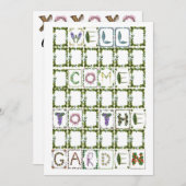 Tuinfeest - Romantische bloemen - xoxo Lovely  Kaart (Voorkant / Achterkant)