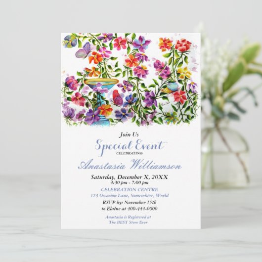 TUINFEEST UITNODIGING (Staand voorkant)