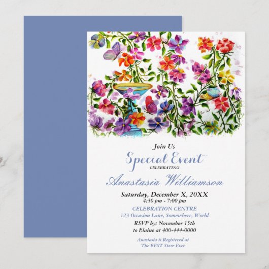 TUINFEEST UITNODIGING (Voorkant / Achterkant)