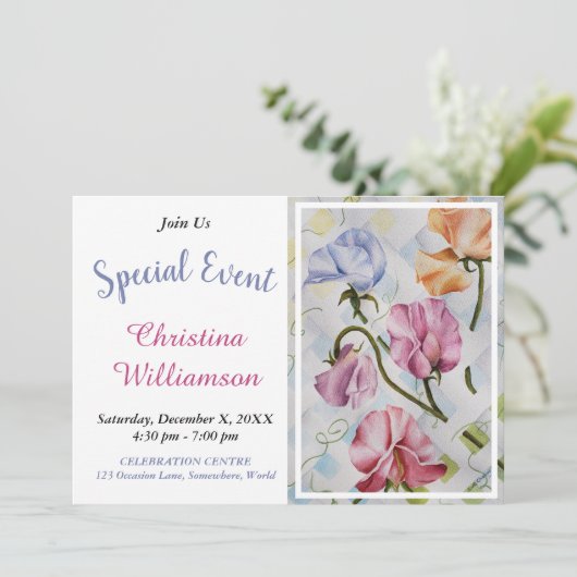 TUINFEEST UITNODIGING (Staand voorkant)