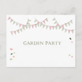 Tuinfeest - uitnodiging briefkaart (Voorkant)