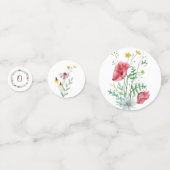 Tuinfeest Wilde Bloemen Verjaardag Confetti (Voorkanten)