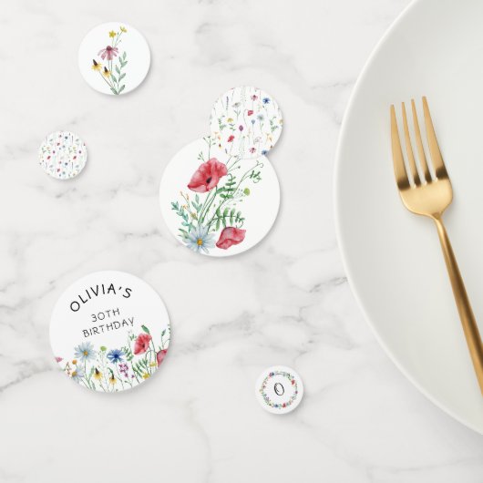 Tuinfeest Wilde Bloemen Verjaardag Confetti (Groep)