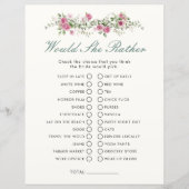 Tuinfeest Would She Rather Bruidsfeest Spel (Voorkant)