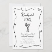 Tuinfeest Zomerbarbecue Kookfeest Feestje Kaart (Voorkant)