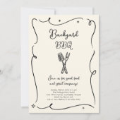 Tuinfeest Zomerbarbecue Kookfeest Feestje Kaart (Voorkant)