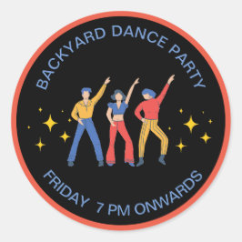 Tuinfeeststickers Ronde Sticker