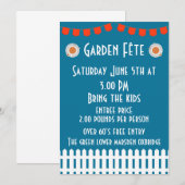 Tuinfete uitnodiging (Voorkant / Achterkant)