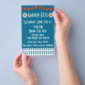 Tuinfete uitnodiging flyer (Hand)