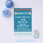 Tuinfete uitnodiging flyer (Enkel)