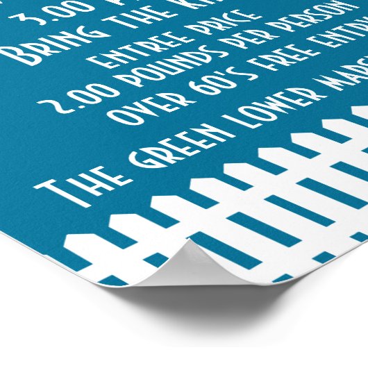 Tuinfete uitnodiging poster (Hoek)